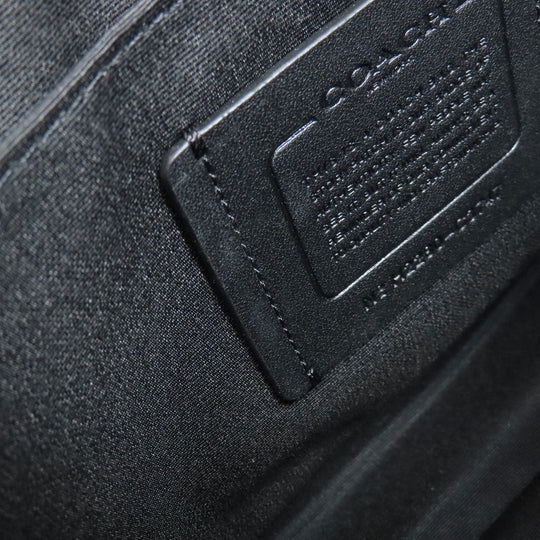 COACH Shoulder Bag C3747 PVC black Truck Crossbody