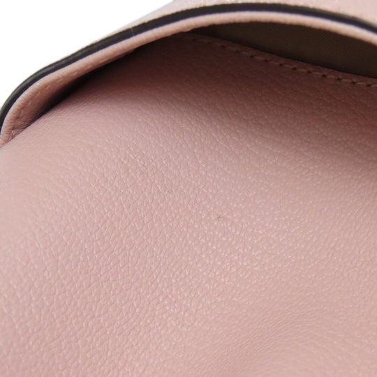 MICHAEL KORS Tote Bag PVC pink MK signature Women Used Authentic