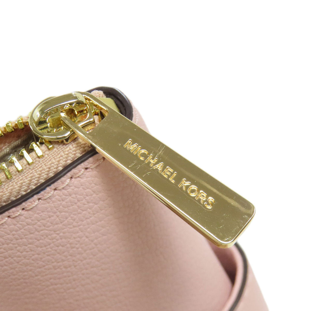 MICHAEL KORS Tote Bag PVC pink MK signature Women Used Authentic