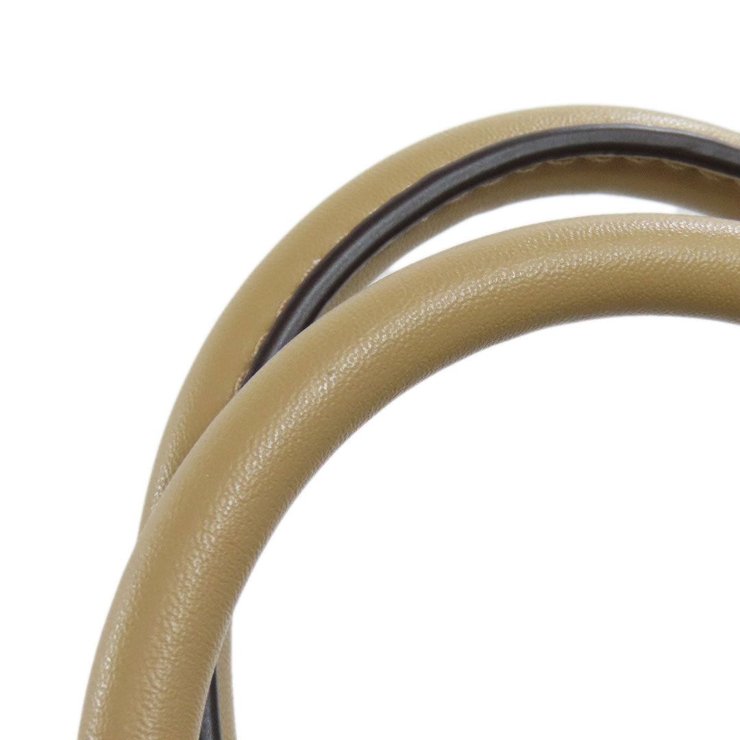 MICHAEL KORS Handbag leather beige 2WAY Women Used Authentic