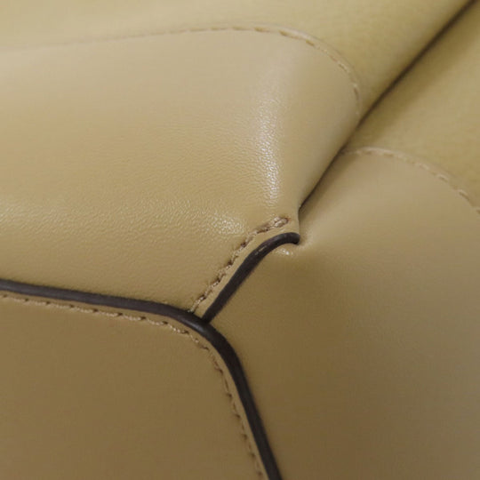 MICHAEL KORS Handbag leather beige 2WAY Women Used Authentic