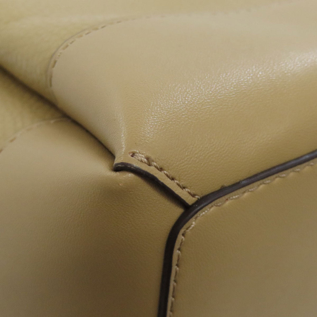 MICHAEL KORS Handbag leather beige 2WAY Women Used Authentic