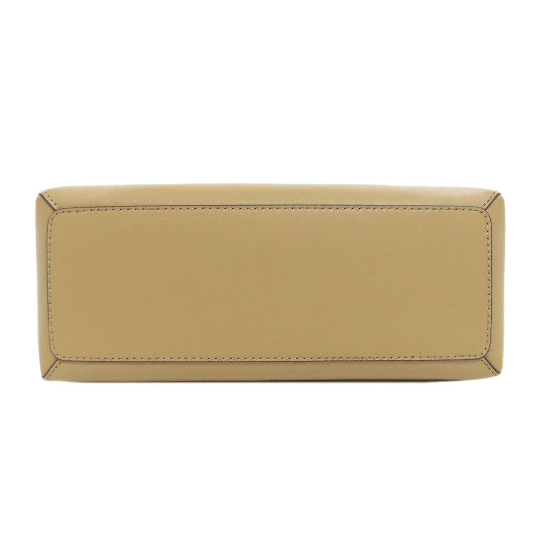 MICHAEL KORS Handbag leather beige 2WAY Women Used Authentic