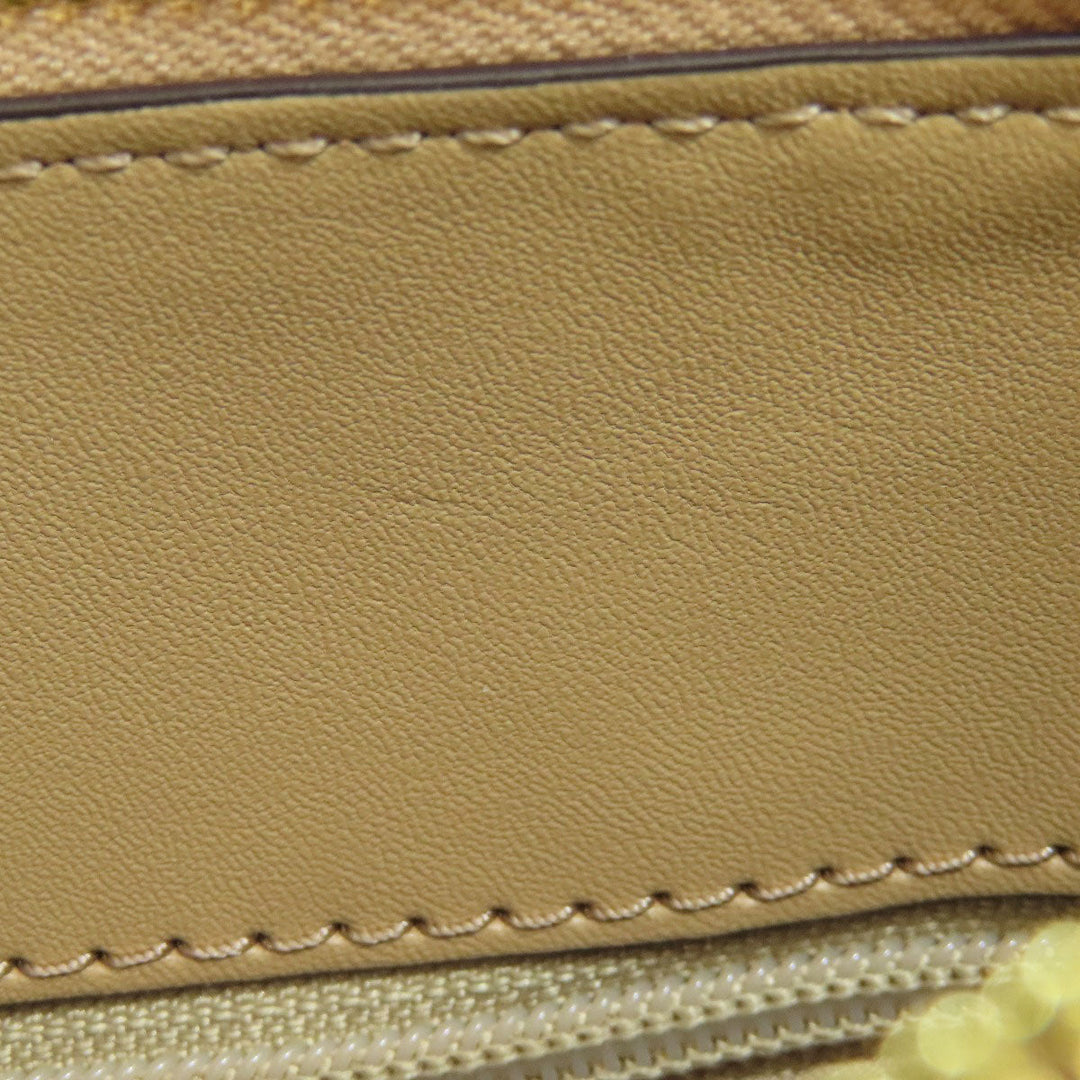 MICHAEL KORS Handbag leather beige 2WAY Women Used Authentic