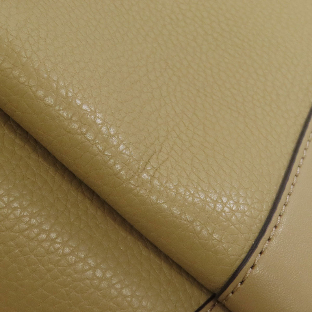 MICHAEL KORS Handbag leather beige 2WAY Women Used Authentic