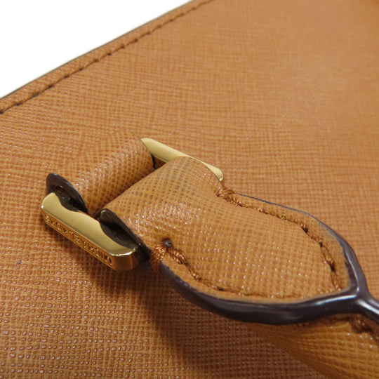 MICHAEL KORS Handbag leather Brown Studs 2WAY Women Used Authentic