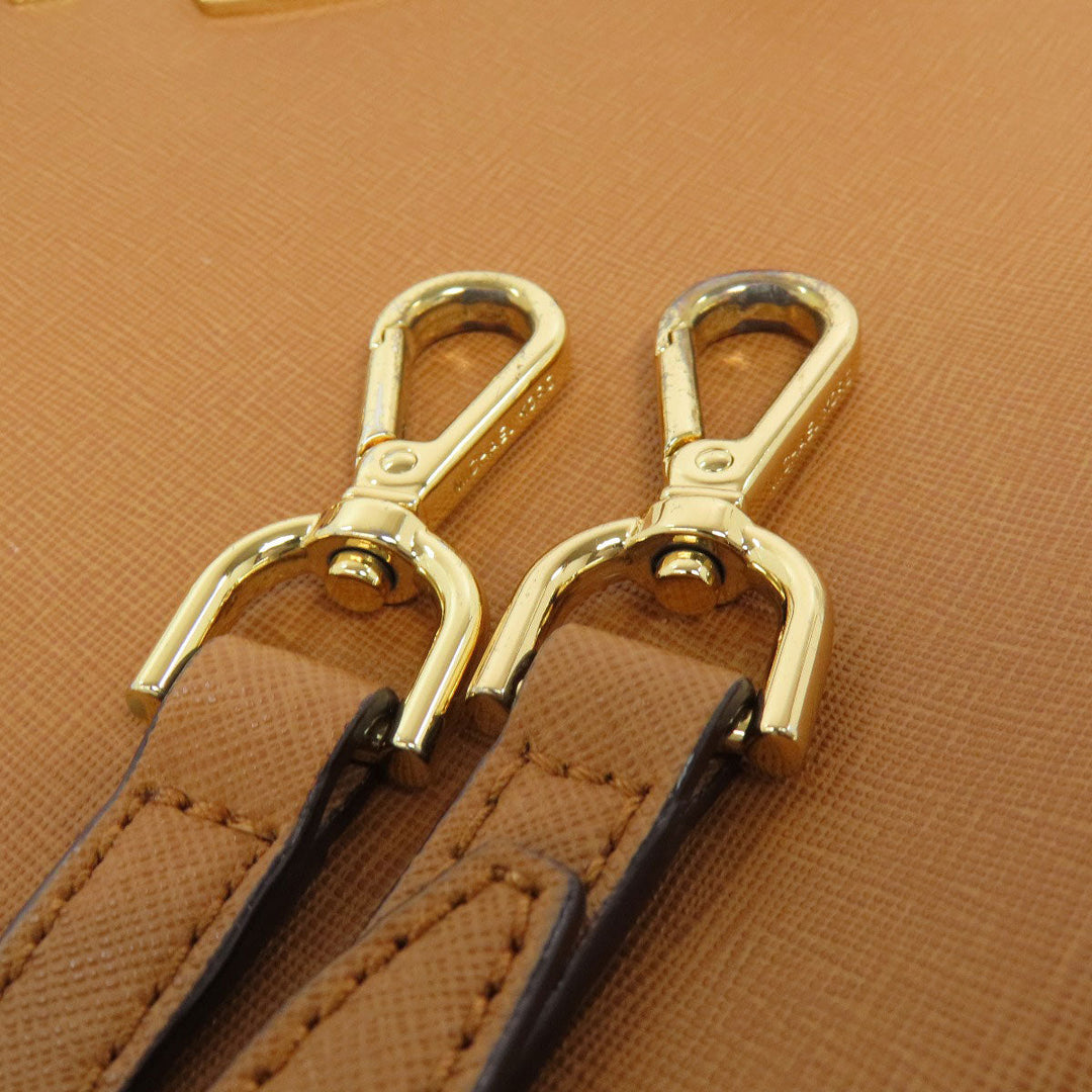 MICHAEL KORS Handbag leather Brown Studs 2WAY Women Used Authentic