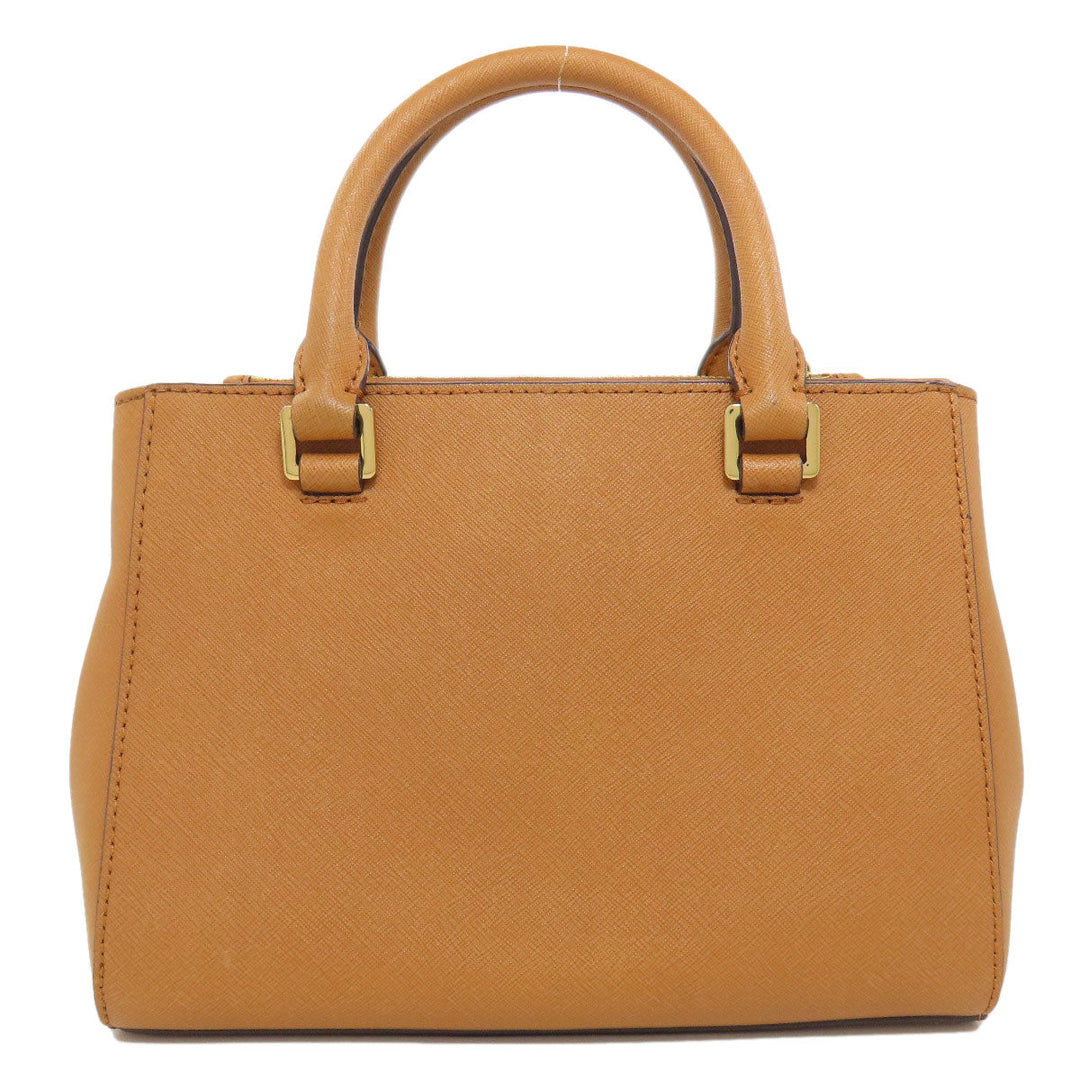 MICHAEL KORS Handbag leather Brown Studs 2WAY Women Used Authentic