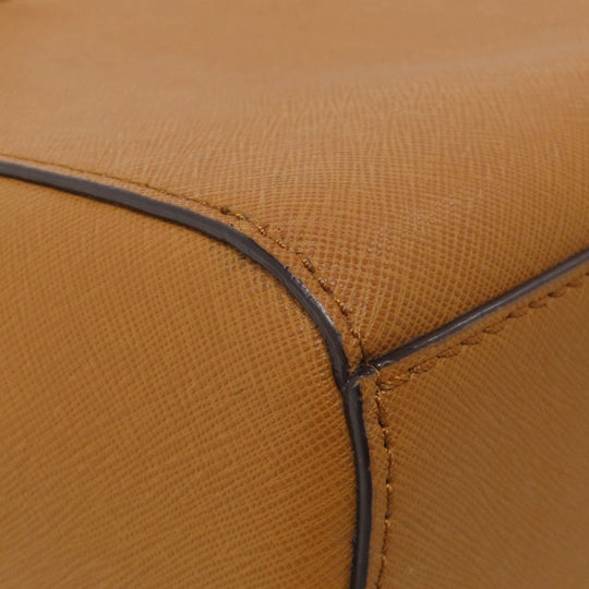 MICHAEL KORS Handbag leather Brown Studs 2WAY Women Used Authentic