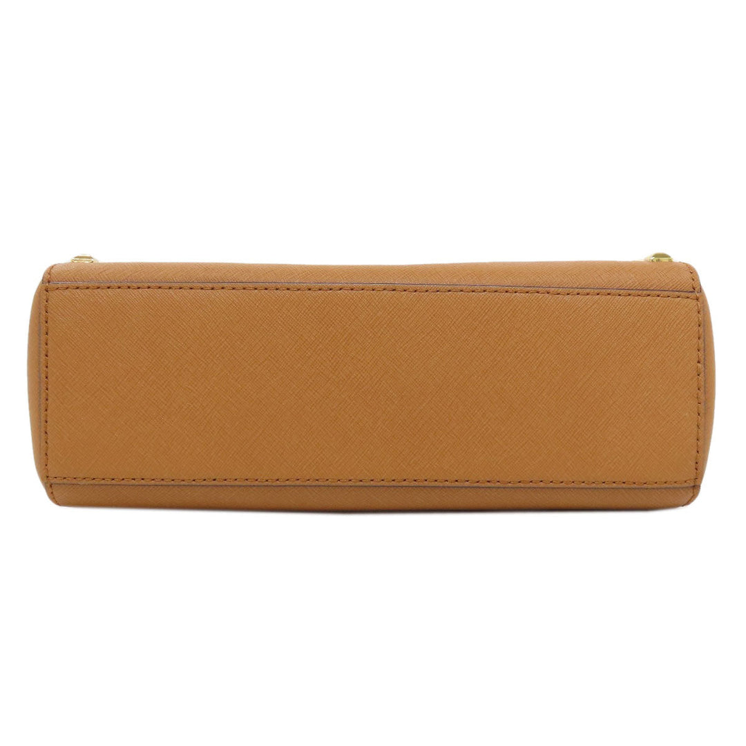 MICHAEL KORS Handbag leather Brown Studs 2WAY Women Used Authentic