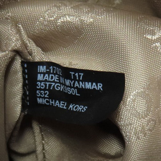 MICHAEL KORS Handbag leather Brown Studs 2WAY Women Used Authentic