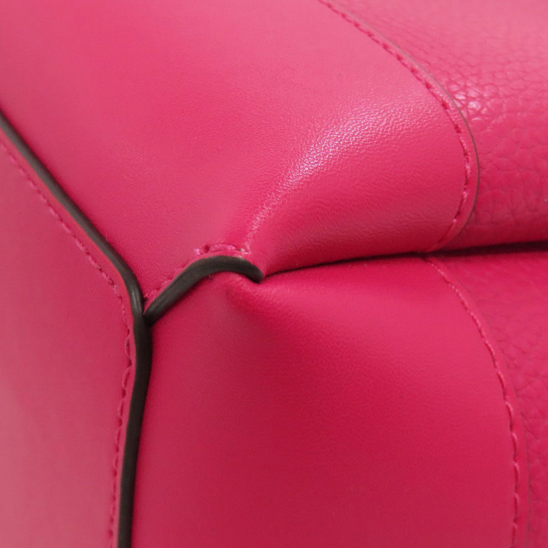 MICHAEL KORS Handbag leather pink 2WAY Women Used Authentic