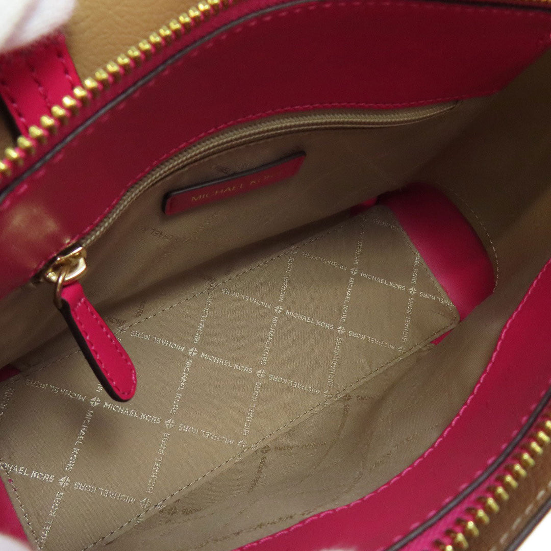 MICHAEL KORS Handbag leather pink 2WAY Women Used Authentic