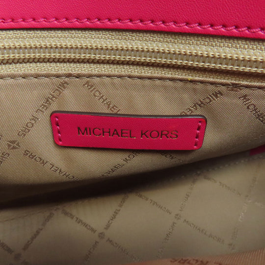 MICHAEL KORS Handbag leather pink 2WAY Women Used Authentic
