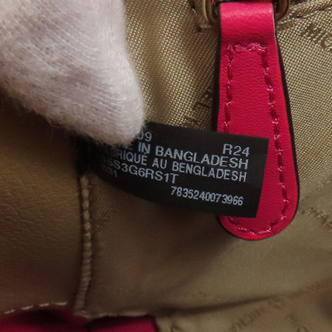 MICHAEL KORS Handbag leather pink 2WAY Women Used Authentic