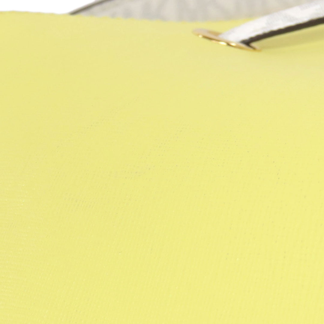 MICHAEL KORS Handbag leather yellow 2WAY Women Used Authentic