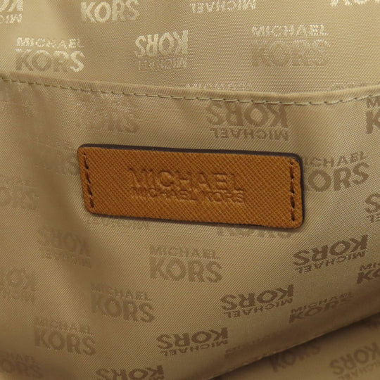 MICHAEL KORS Tote Bag PVC white MK signature Women Used Authentic