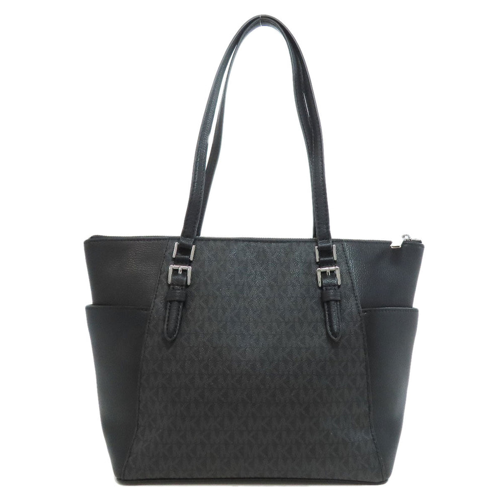 MICHAEL KORS Tote Bag PVC black MK signature