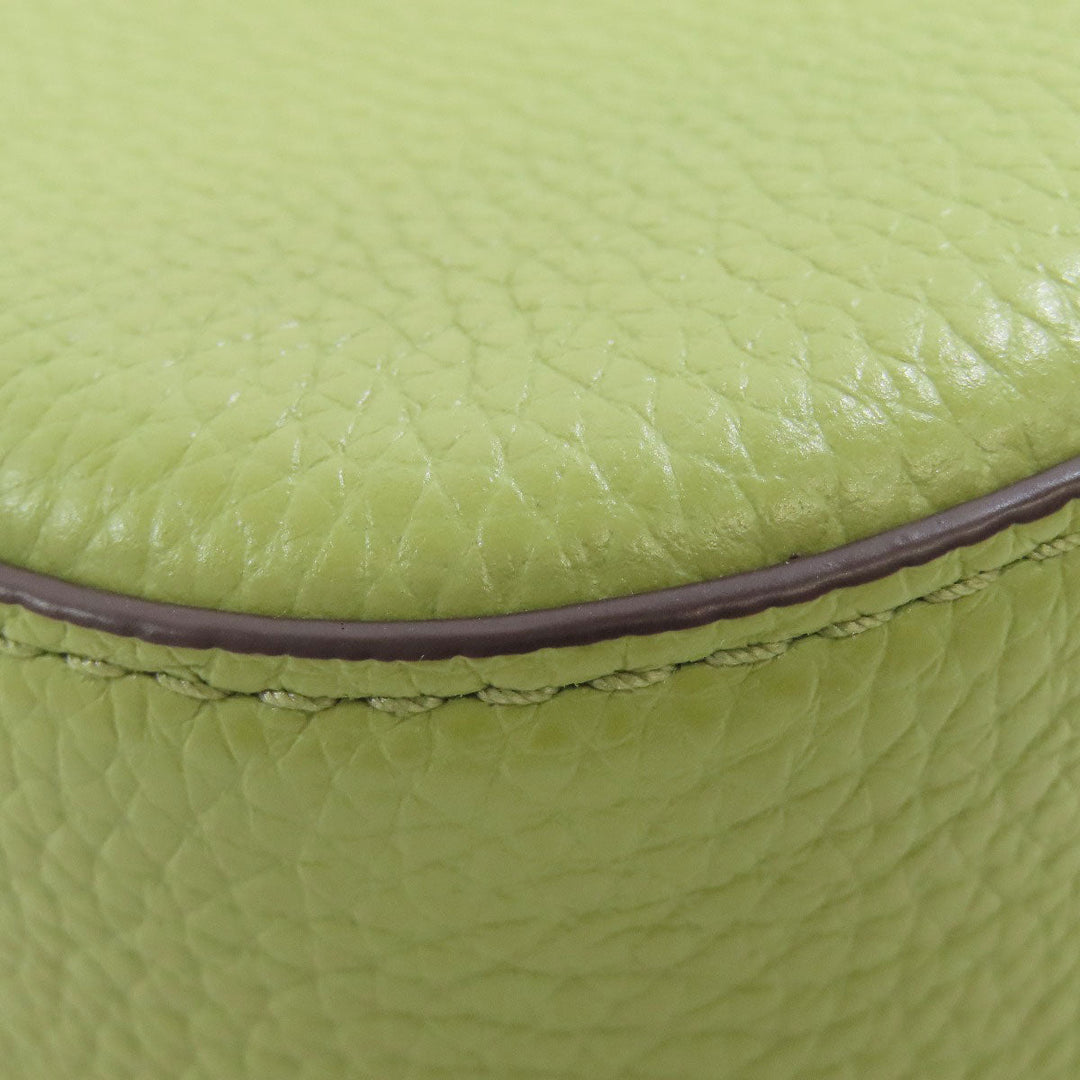 MICHAEL KORS Shoulder Bag leather green logo Women Used Authentic