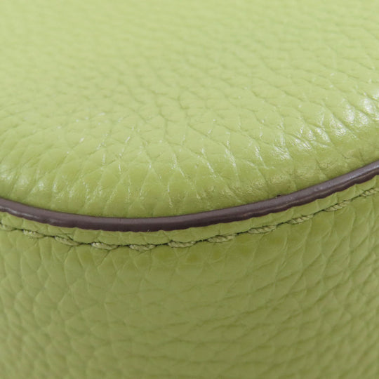 MICHAEL KORS Shoulder Bag leather green logo Women Used Authentic