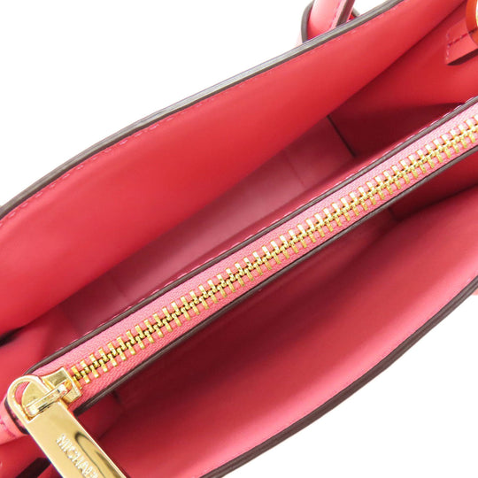 MICHAEL KORS Handbag canvas white 2WAY Women Used Authentic