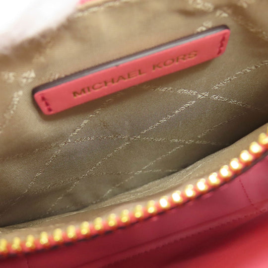 MICHAEL KORS Handbag canvas white 2WAY Women Used Authentic