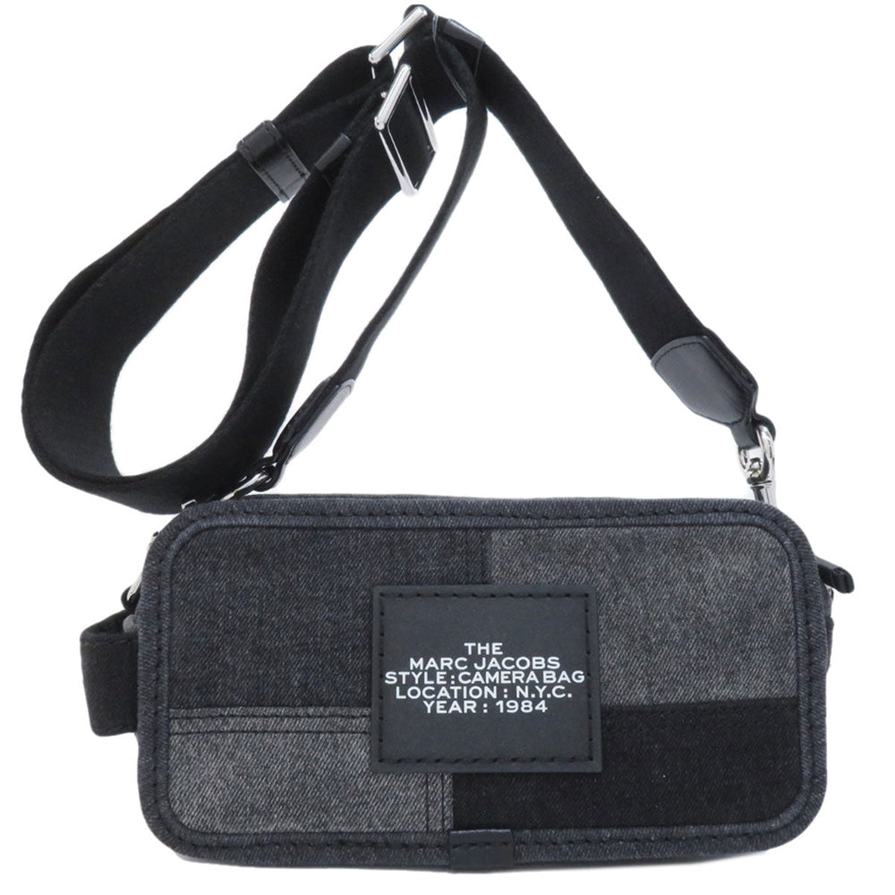 MARC JACOBS Shoulder Bag denim black the camera bag Women Used Authentic