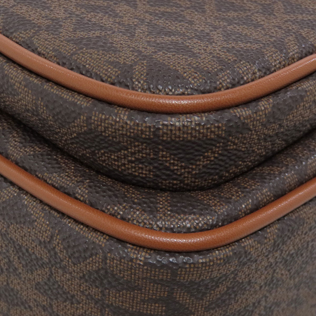 MICHAEL KORS Shoulder Bag PVC Brown MK signature Women Used Authentic