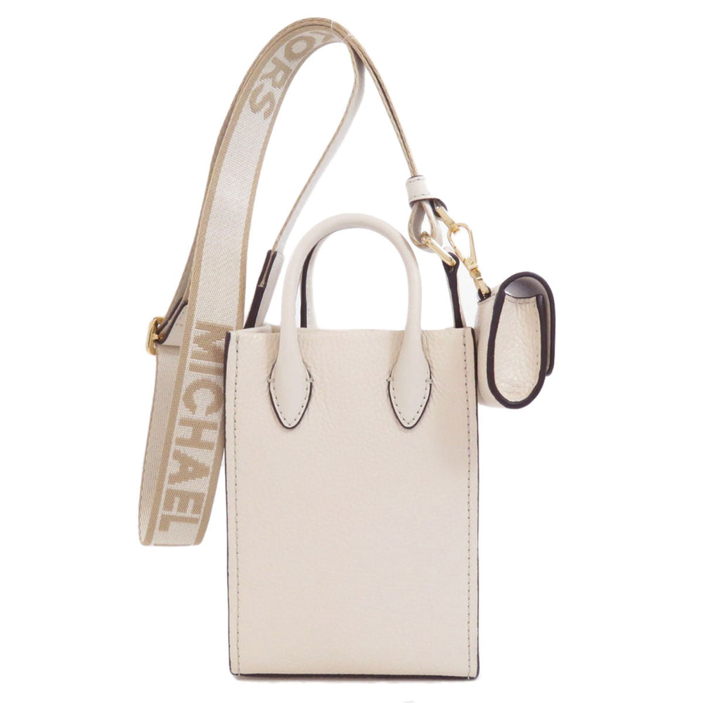 MICHAEL KORS Handbag leather white 2WAY Women Used Authentic