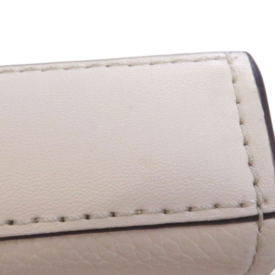 MICHAEL KORS Handbag leather white 2WAY Women Used Authentic
