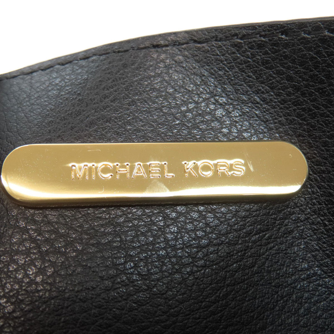 MICHAEL KORS Handbag leather black 2WAY Women Used Authentic
