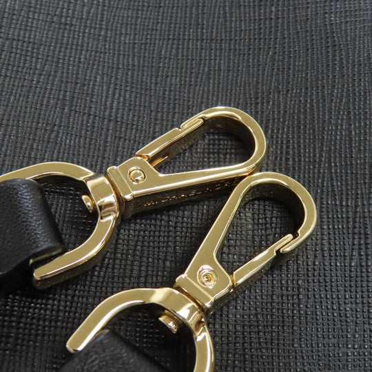 MICHAEL KORS Handbag leather black 2WAY Women Used Authentic