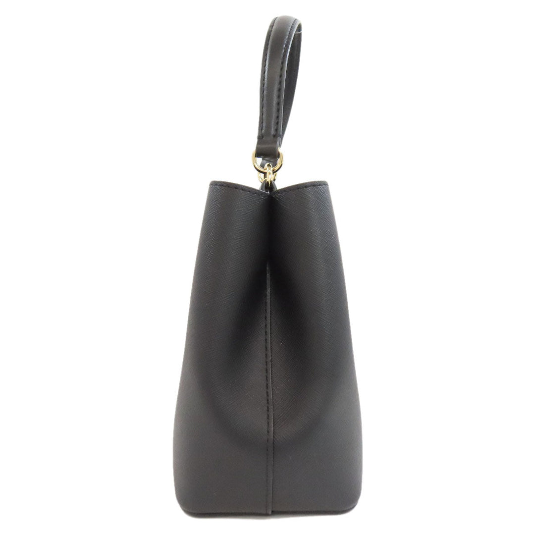 MICHAEL KORS Handbag leather black 2WAY Women Used Authentic