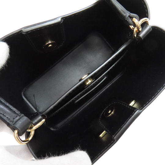 MICHAEL KORS Handbag leather black 2WAY Women Used Authentic