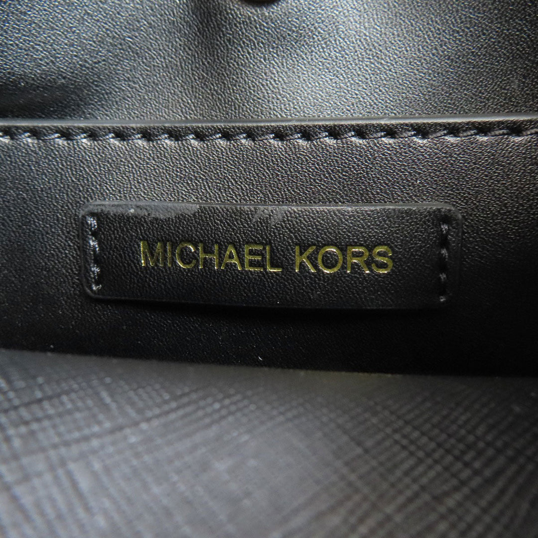 MICHAEL KORS Handbag leather black 2WAY Women Used Authentic