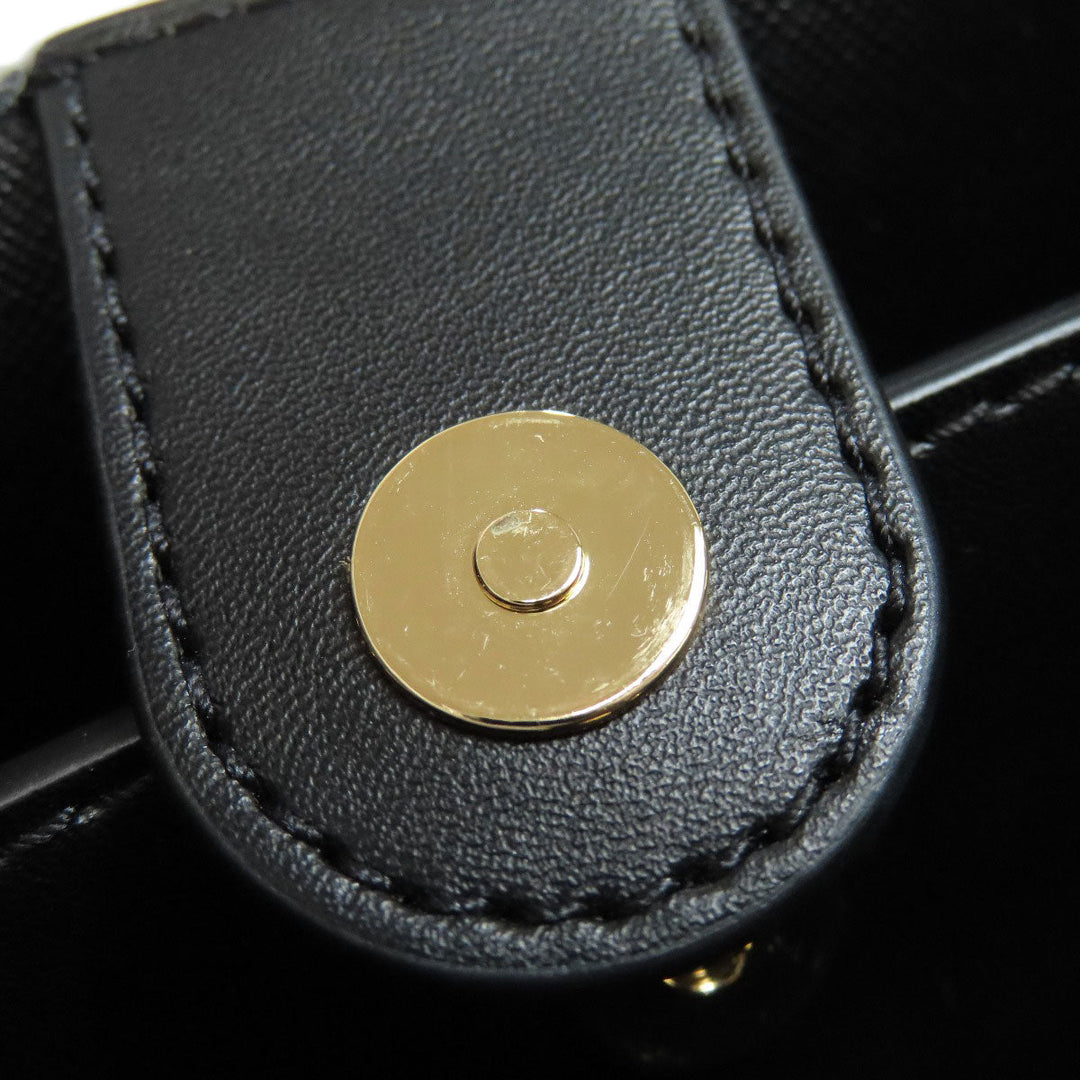 MICHAEL KORS Handbag leather black 2WAY Women Used Authentic