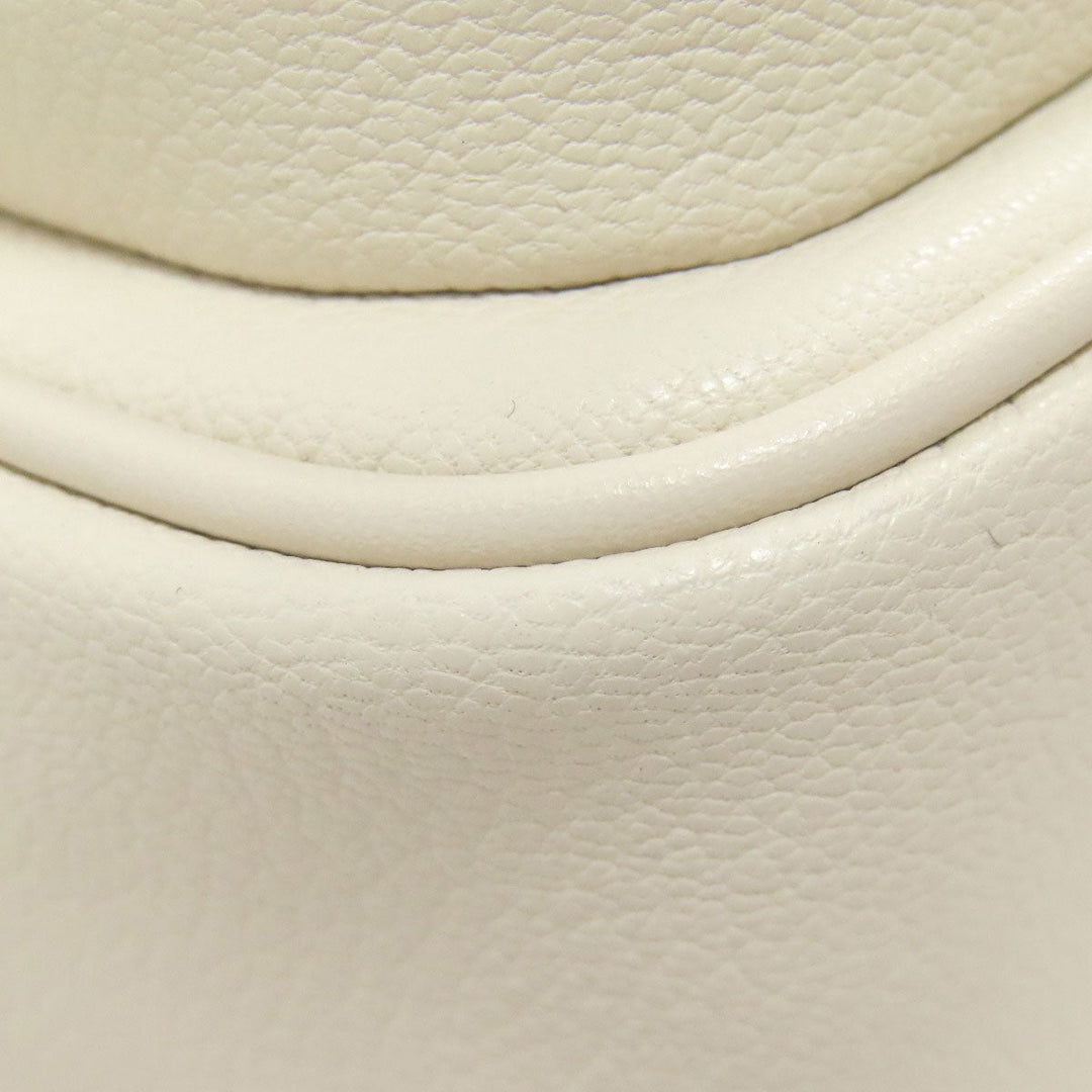 MICHAEL KORS Shoulder Bag leather white logo Women Used Authentic