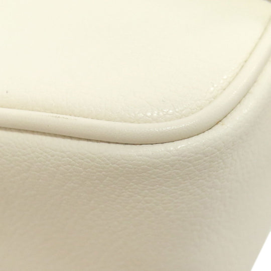 MICHAEL KORS Shoulder Bag leather white logo Women Used Authentic