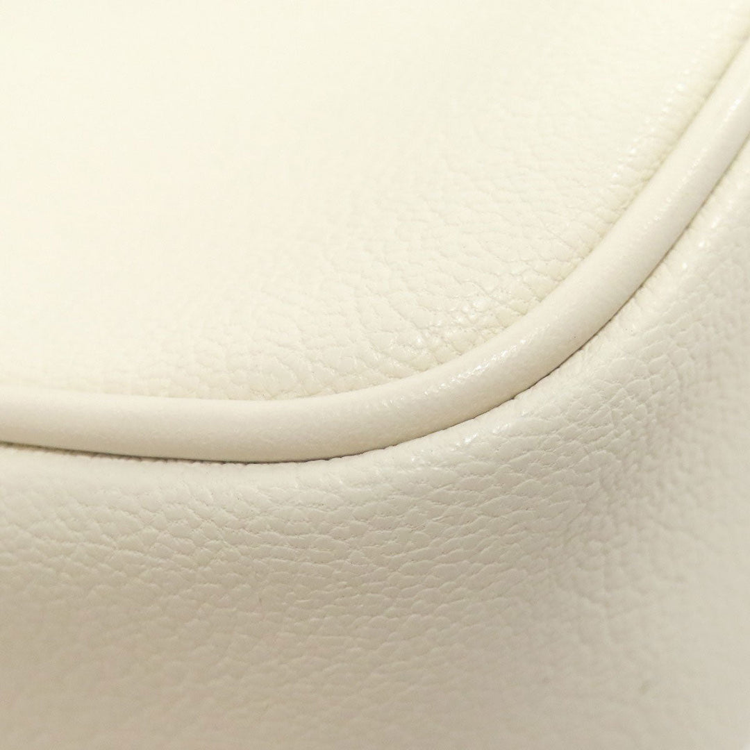 MICHAEL KORS Shoulder Bag leather white logo Women Used Authentic