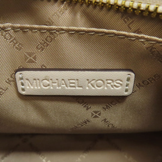 MICHAEL KORS Shoulder Bag leather white logo Women Used Authentic