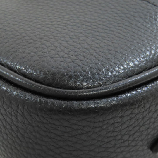 MICHAEL KORS Shoulder Bag leather black logo Women Used Authentic