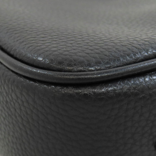 MICHAEL KORS Shoulder Bag leather black logo Women Used Authentic