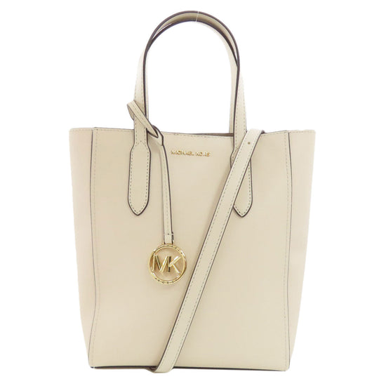 MICHAEL KORS Tote Bag PVC white 2WAY Women Used Authentic