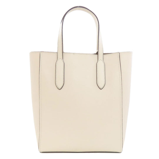 MICHAEL KORS Tote Bag PVC white 2WAY Women Used Authentic
