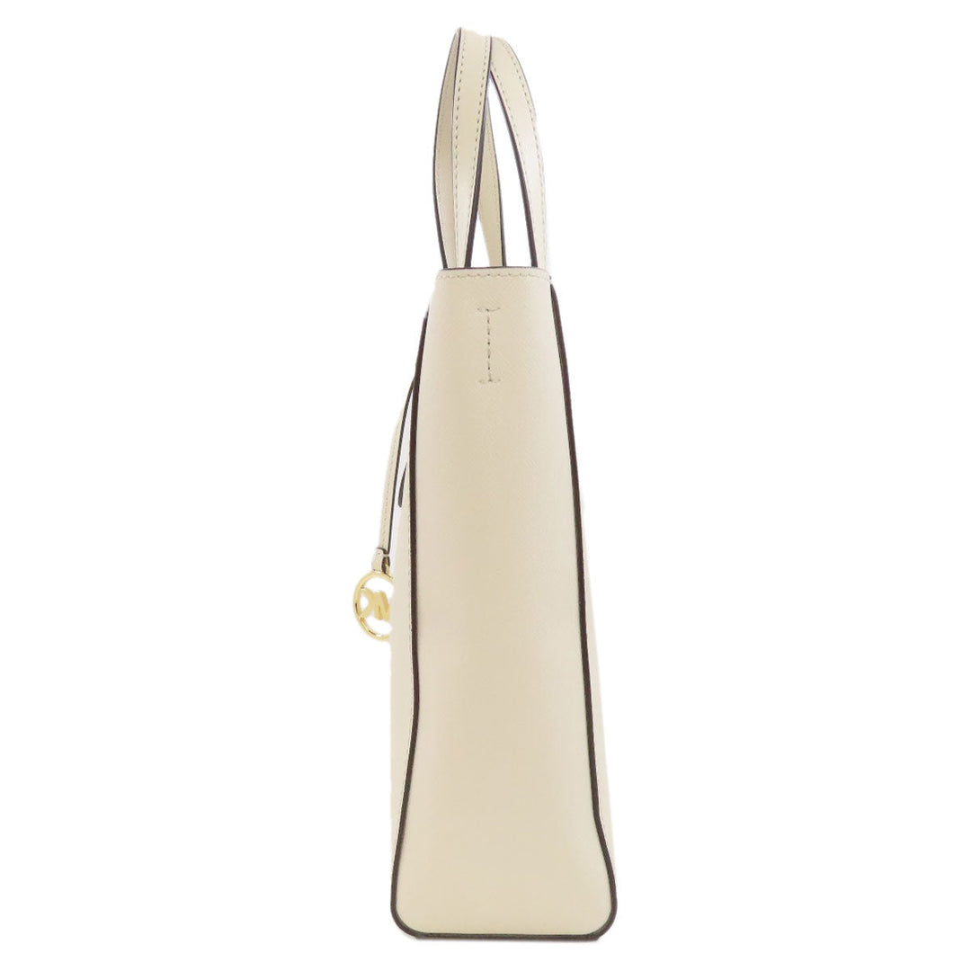 MICHAEL KORS Tote Bag PVC white 2WAY Women Used Authentic