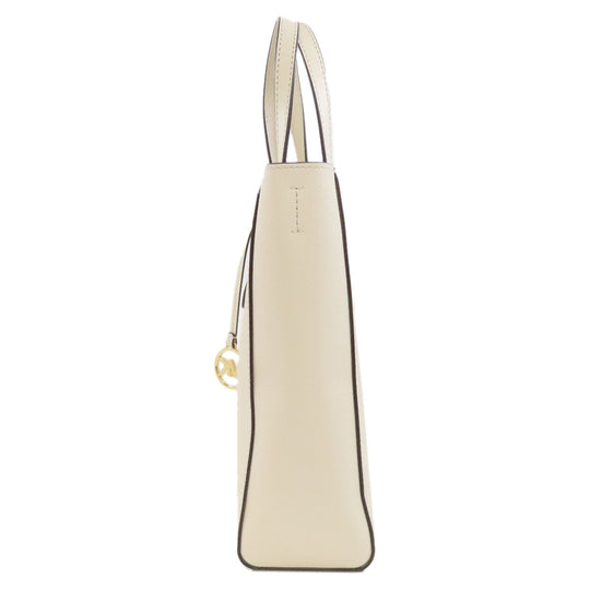 MICHAEL KORS Tote Bag PVC white 2WAY Women Used Authentic