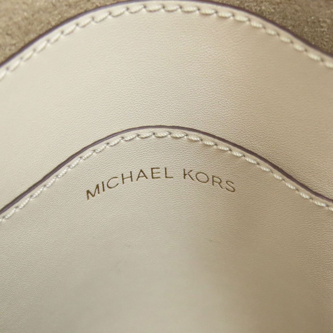 MICHAEL KORS Tote Bag PVC white 2WAY Women Used Authentic