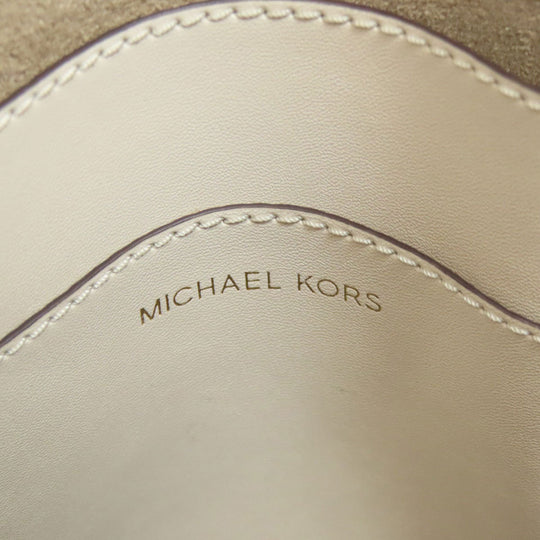 MICHAEL KORS Tote Bag PVC white 2WAY Women Used Authentic