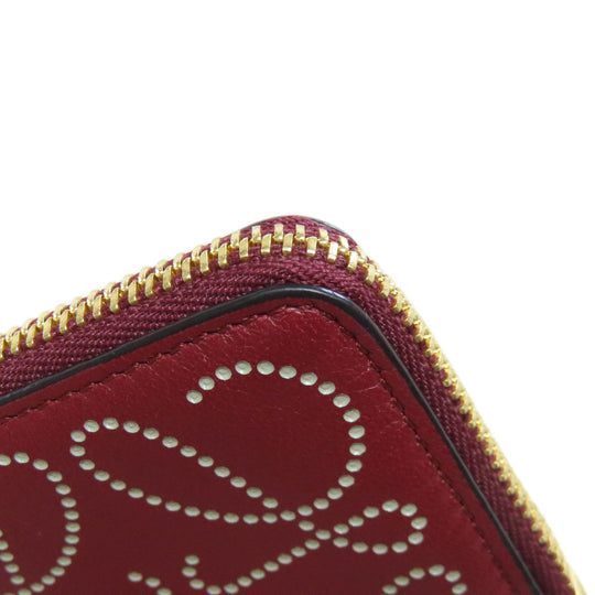 LOEWE Coin case leather Red anagram