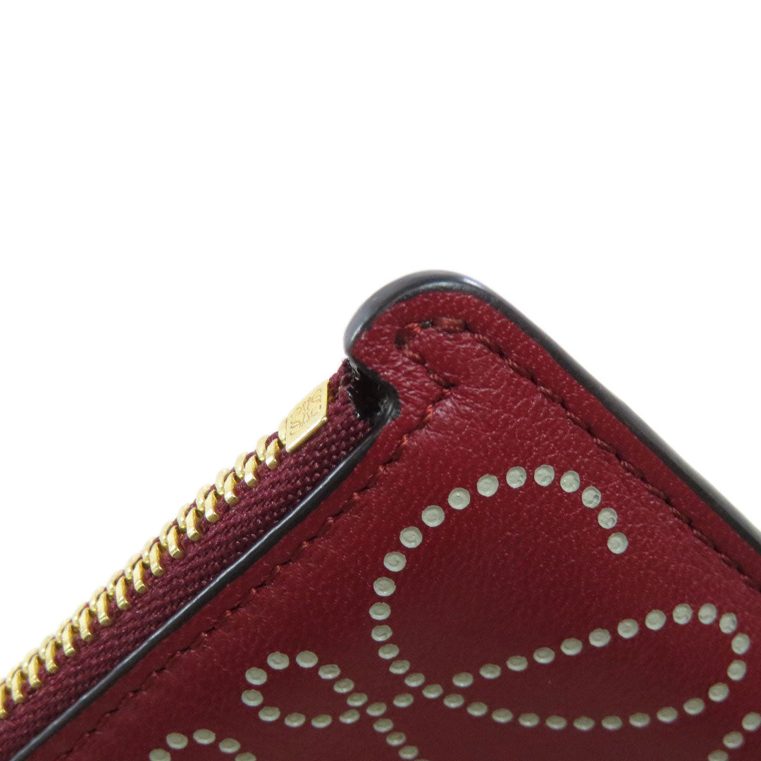 LOEWE Coin case leather Red anagram